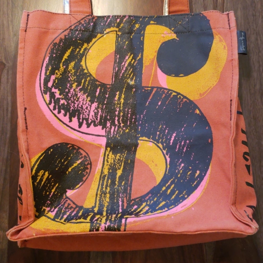Andy Warhol Dollar Sign Tote Bag